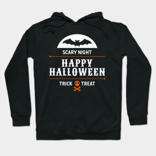 Happy Halloween Trick or Treat Scary Bat Hoodie